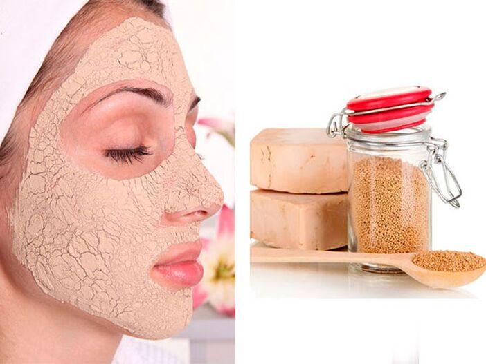 Yeast mask to smooth wrinkles